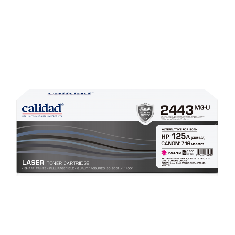 Calidad HP 125A\128A\131A Magenta (CB543A\CE323A\CF213A) UNIV